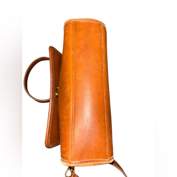 Vintage Coach British Tan Court Top Handle Bag 9870 - Picture 7 of 9